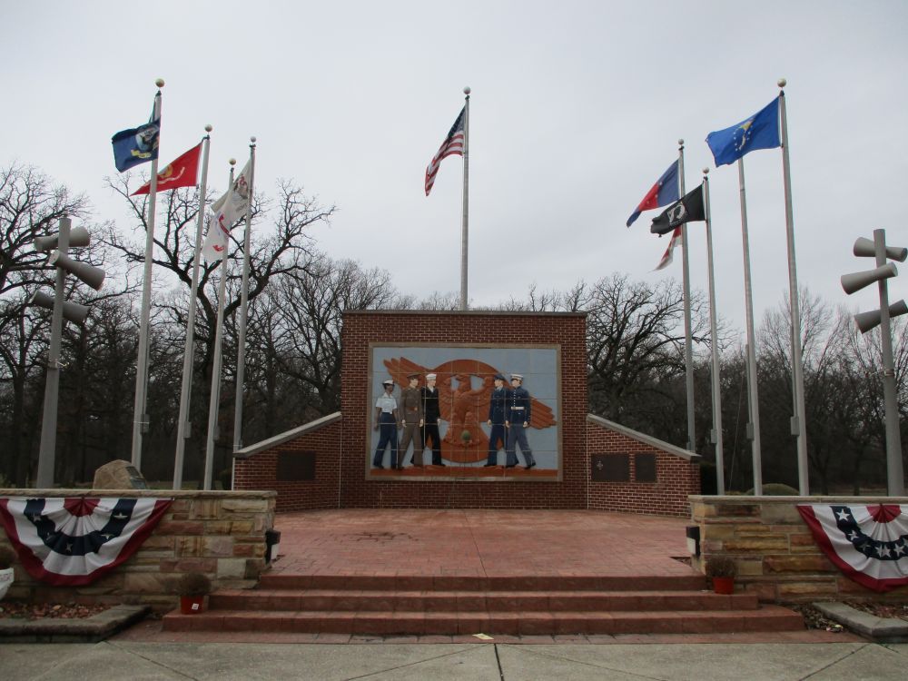 Soldiers Monument at Veterans Mound